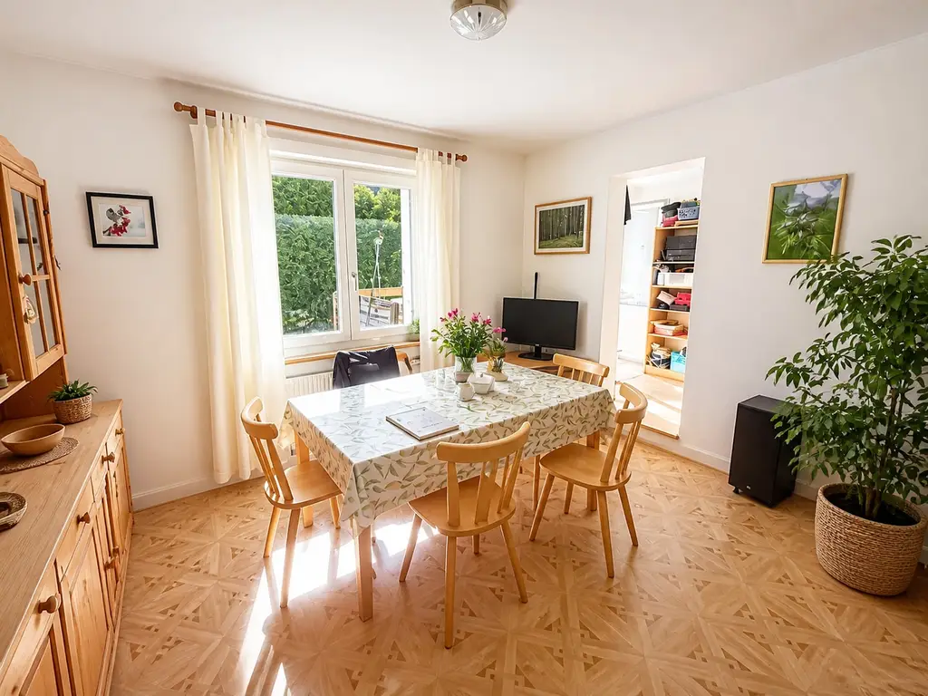 Maison individuelle lumineuse avec vue dégagée et beau potentiel
