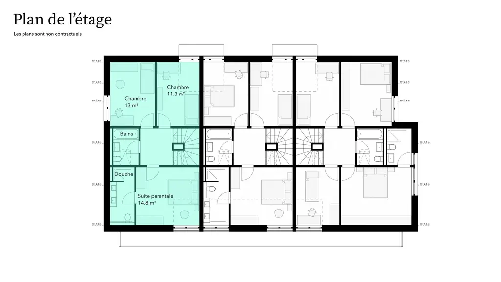 Promotion: Villa 5 pièces sur 2 étages avec grand jardin  – à Le Mouret