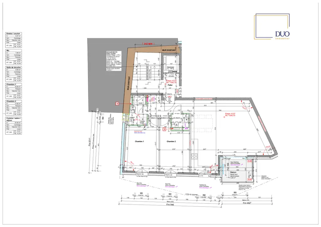 Appartement 3.5 pièces neuf – calme, lumineux avec vue dégagée
