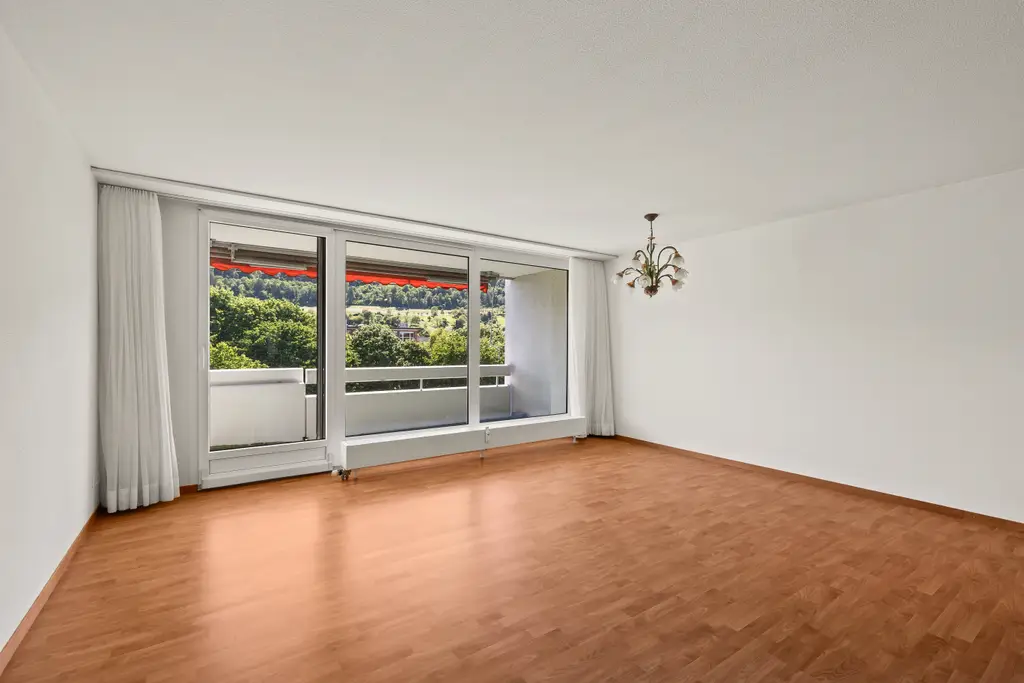 Weitsicht und 2 Balkonen
