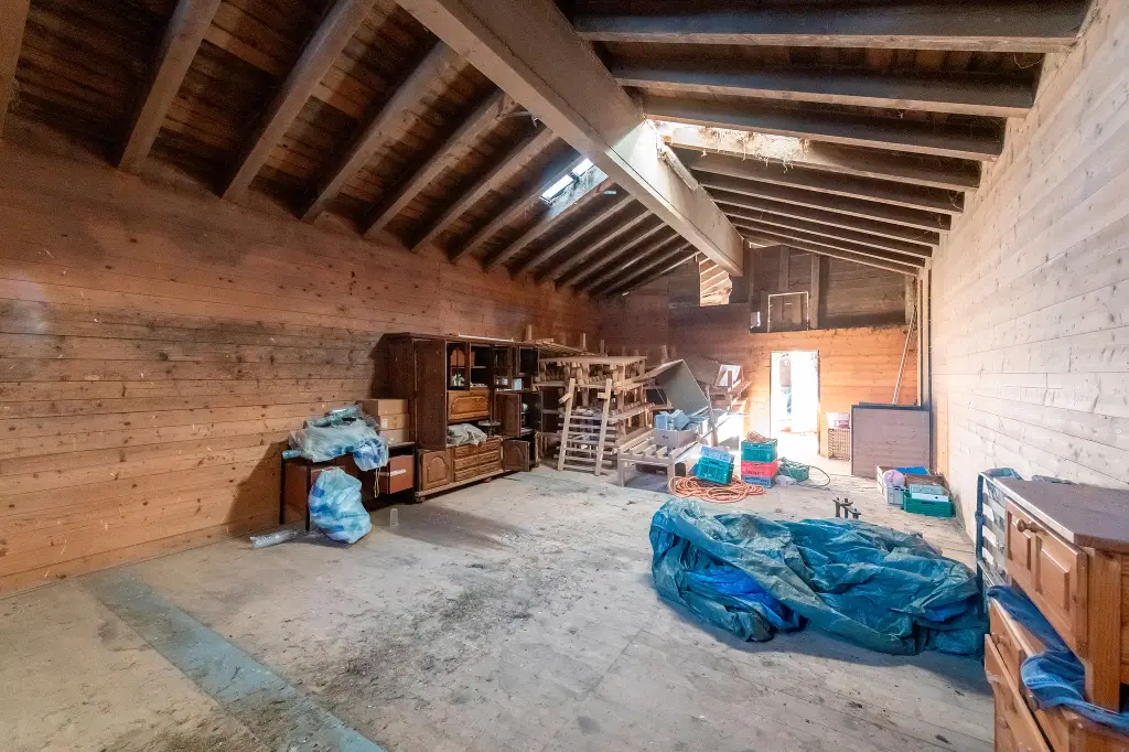 À vendre – Chalet authentique à rénover, ancienne ferme de 1920, avec vue panoramique exceptionnelle
