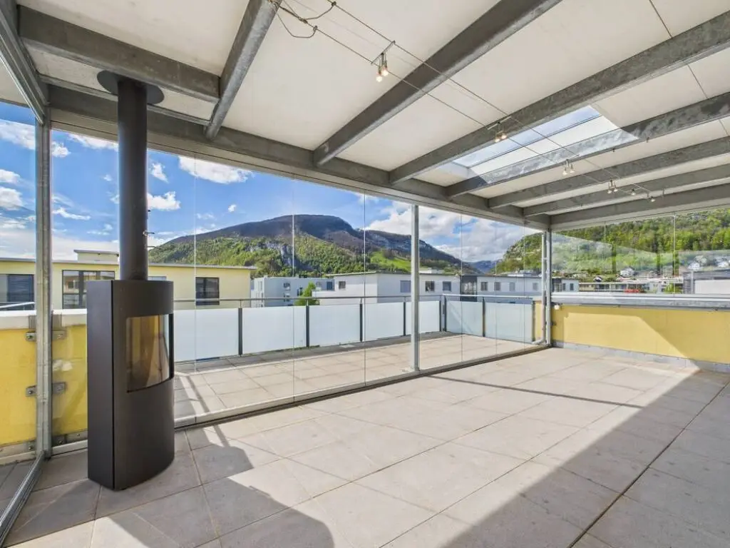 Geräumige Wohnung mit Cheminée und grosser Terrasse