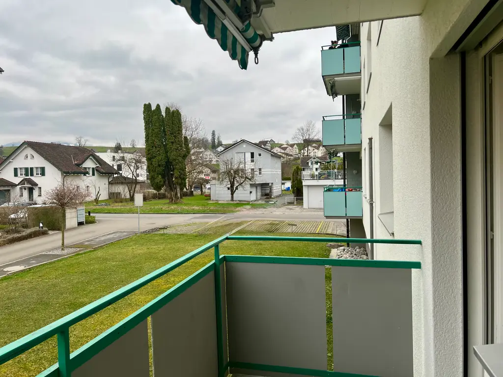 Helle 3.5-Zimmer-Hochparterrewohnung mit Balkon