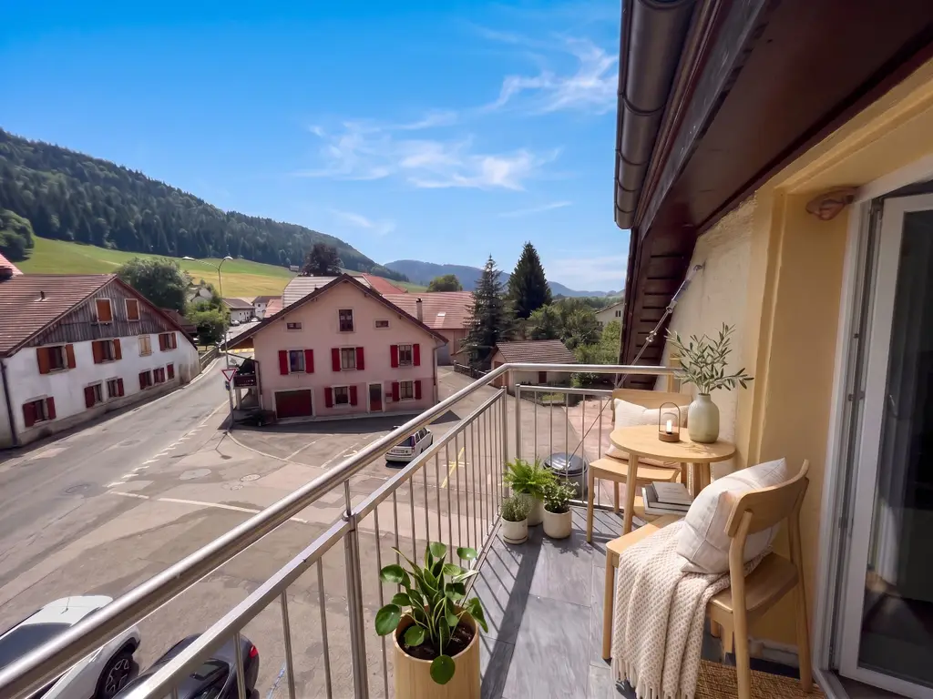 Appartement D – 2,5 pièces avec balcon et mezzanine, à Couvet
