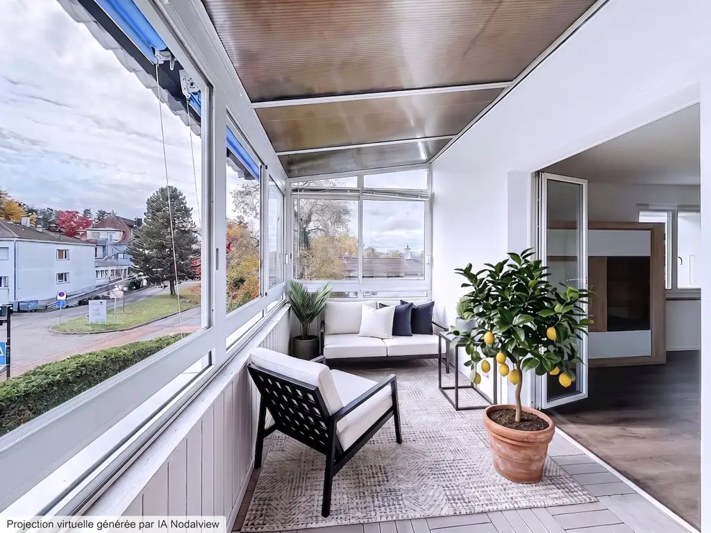 Appartement 3,5 p rénové, loggia, à Givisiez