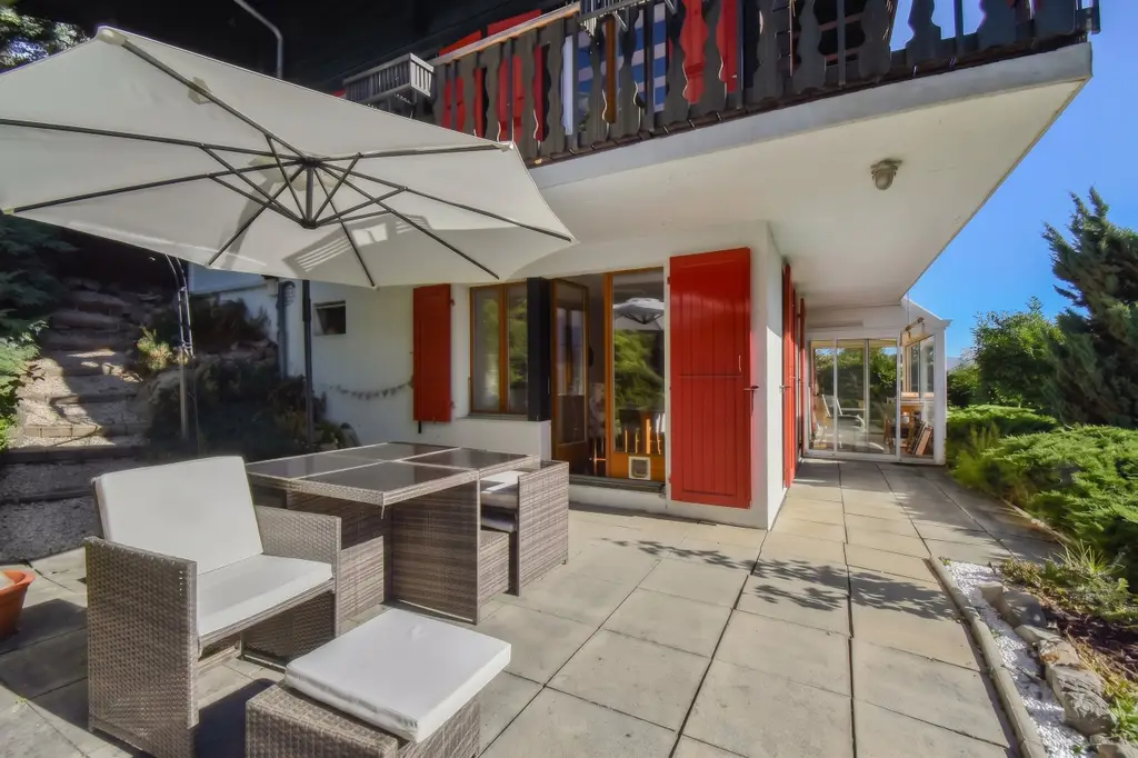 Chalet familial avec vue sur les Dents-du-Midi  Résidence secondaire autorisée – Vente aux étrangers possible