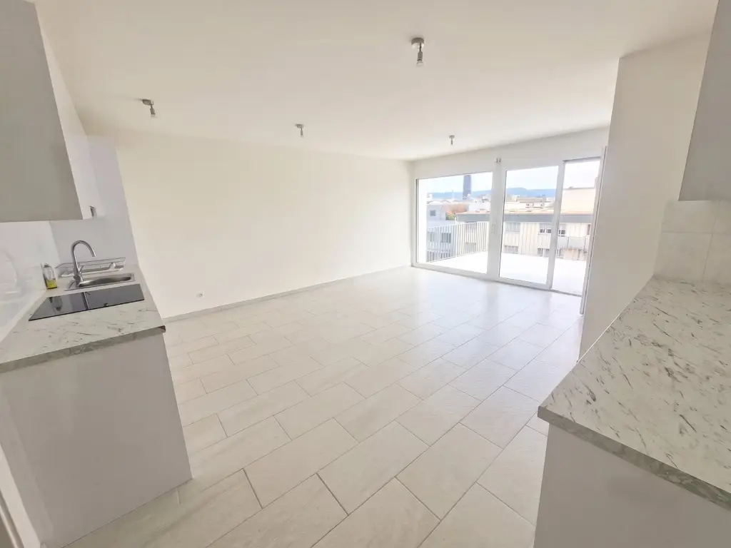 Helle 5-Zimmer Attikawohnung mit Blick in Basel zur Miete