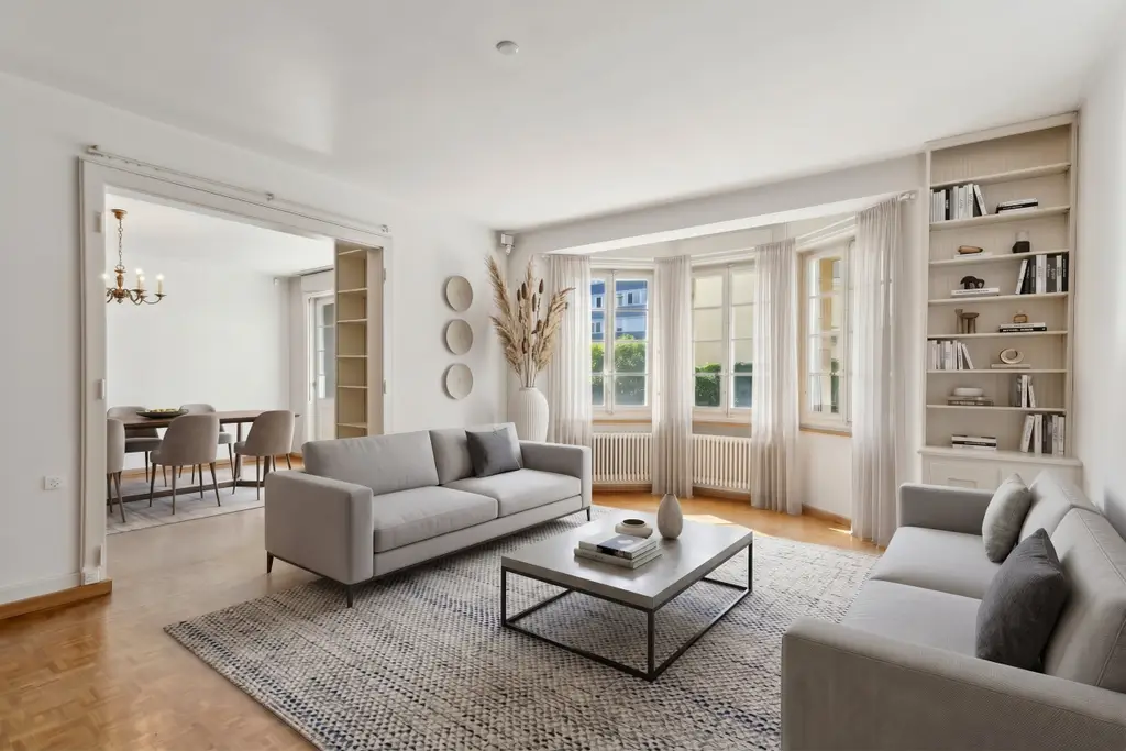 Fribourg – Maison de ville de 1932 avec jardin plein sud, à 500 m de la gare