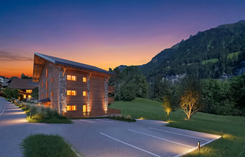 Nouvel appartement 2.5 pièces en attique à Champéry – Résidence Principale – Vente sur plans (lot 45)