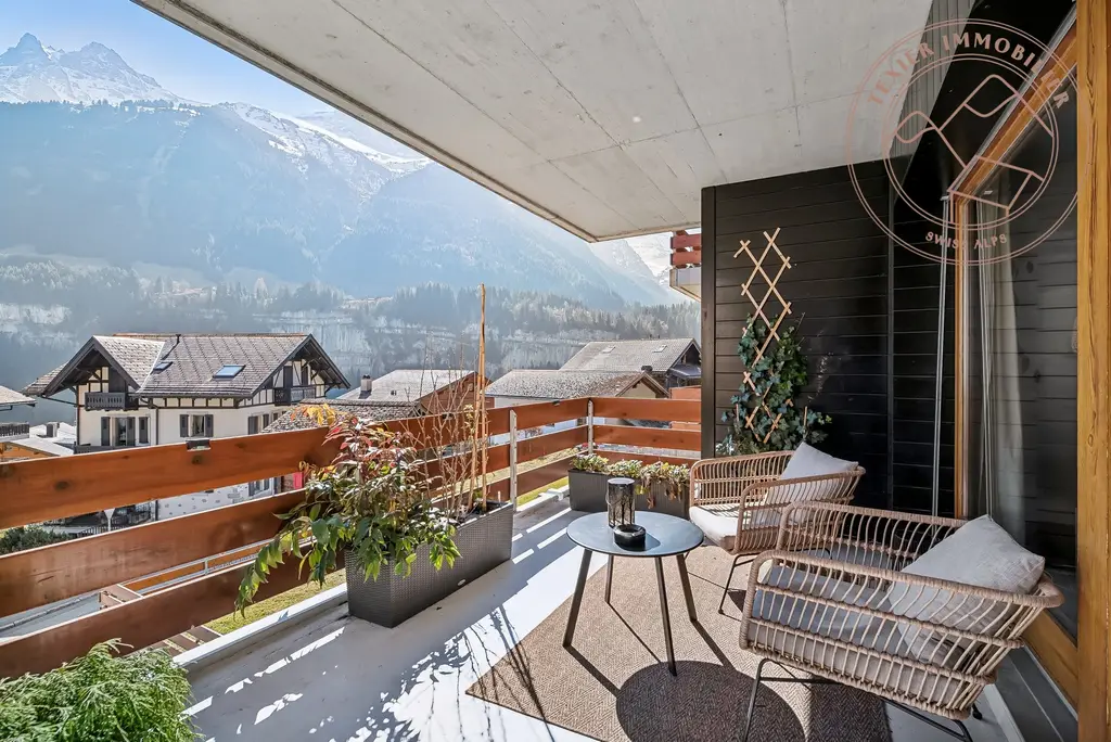 Appartement de charme avec vue Imprenable à Champéry