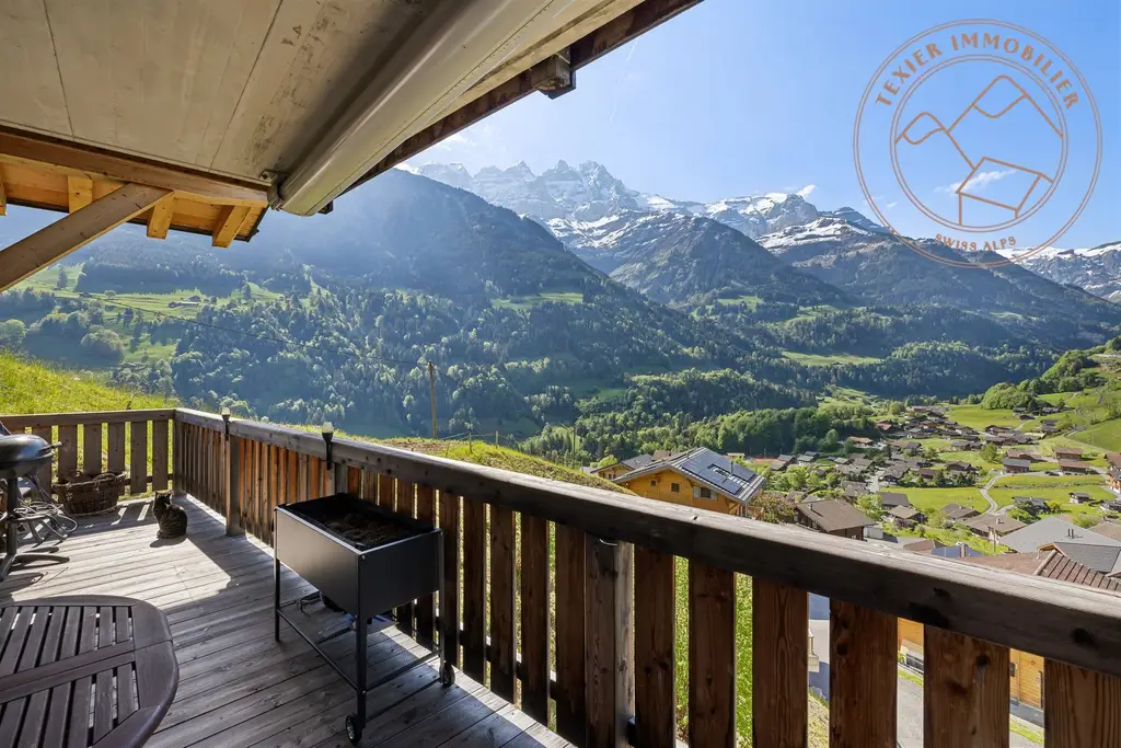 Superbe appartement en duplex de 7.5 pièces à vendre à Val-d’Illiez
