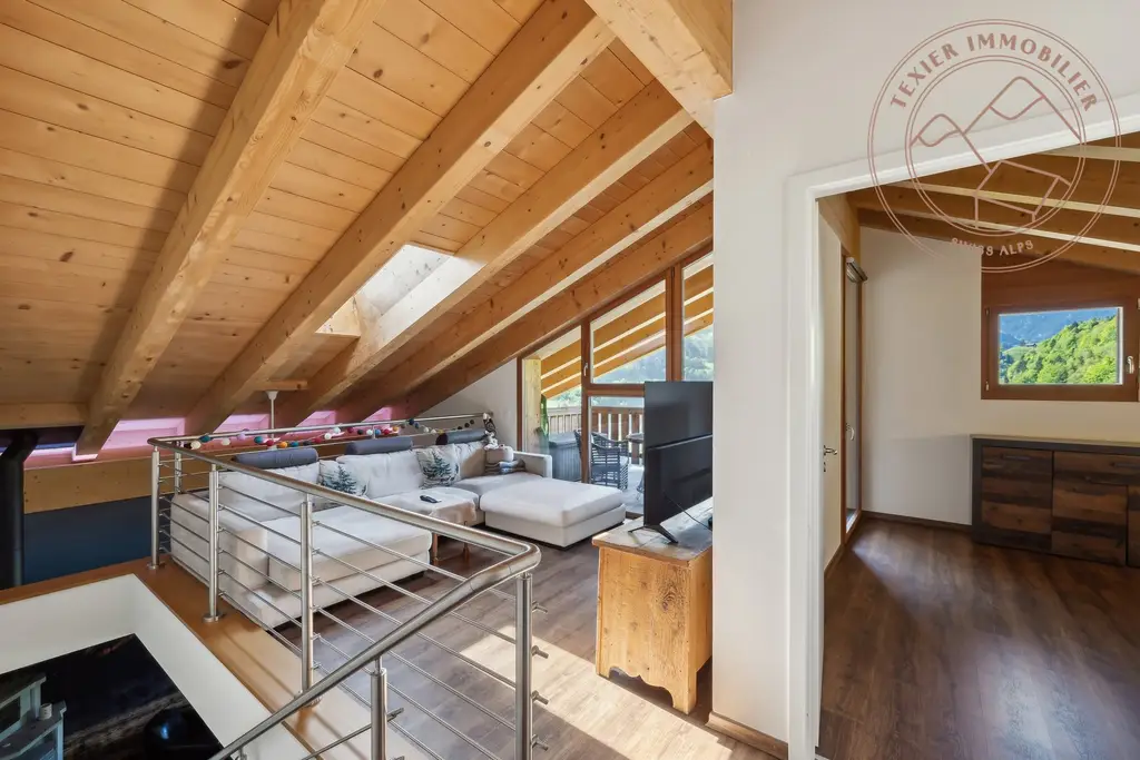 Superbe appartement en duplex de 7.5 pièces à vendre à Val-d’Illiez