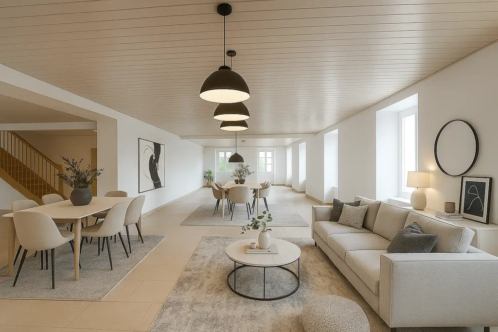 UNIQUE : Maison terrasse de 8.5 pièces avec vue sur la campagne