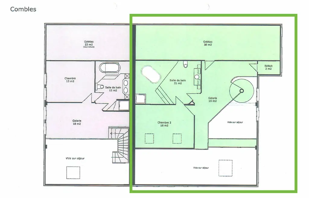 Lumière et espace pour ce duplex de 4,5 pièces avec terrasse, à Villaz-St-Pierre (Fuyens)