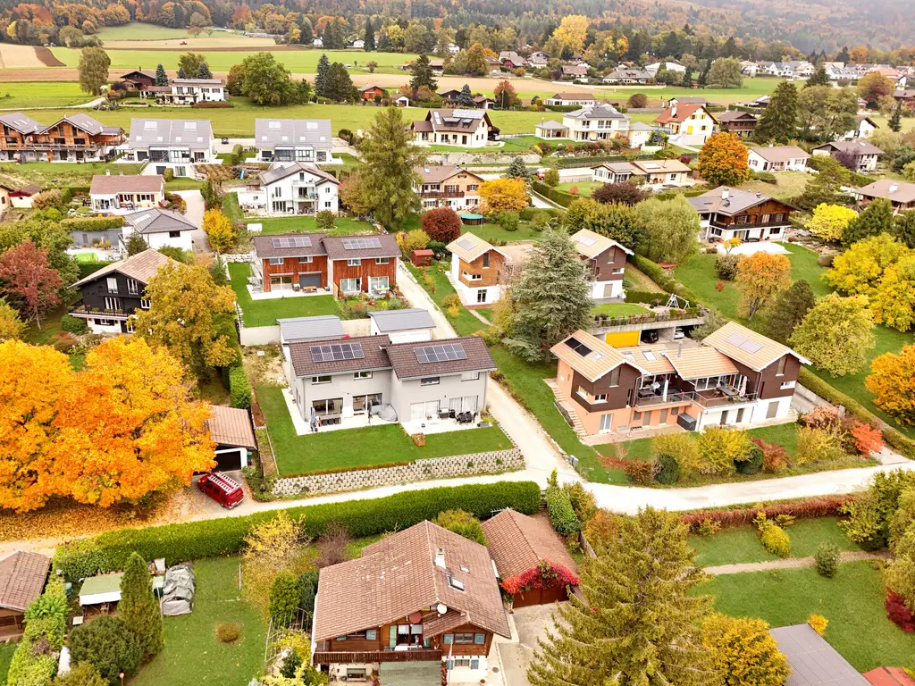 Superbe maison jumelle 4.5 p. – 139 m², plein sud, vue lac et montagnes – construction 2022