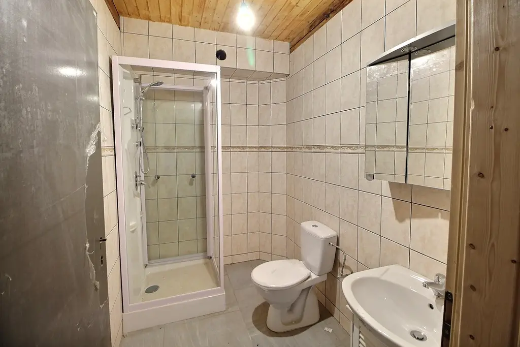 Dans corps de ferme: Grand appartement à finir de rénover
