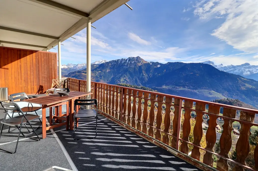 Véritable perle à Leysin avec vue imprenable sur les Alpes.
