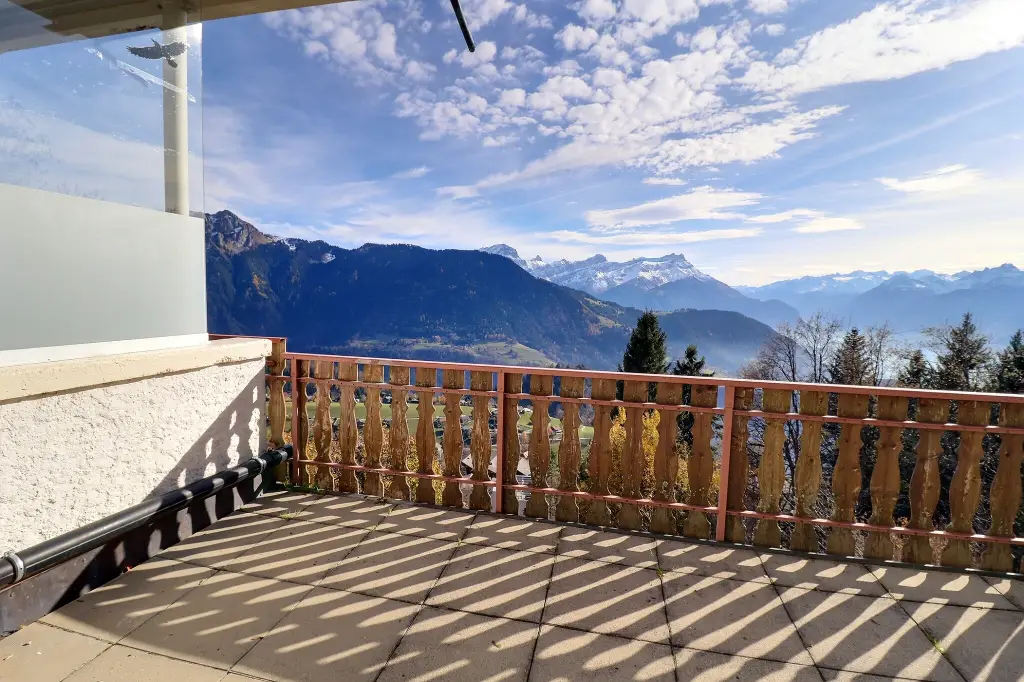 Véritable perle à Leysin avec vue imprenable sur les Alpes.