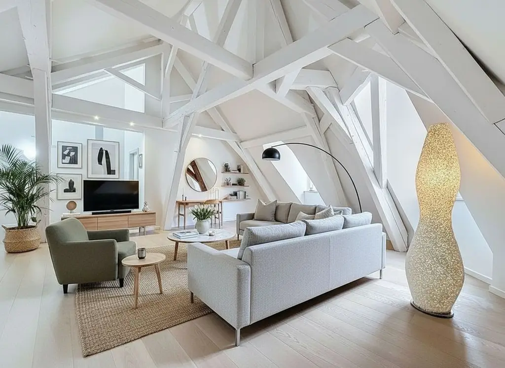 Duplex en attique à Allaman – Espace, lumière et couchers de soleil