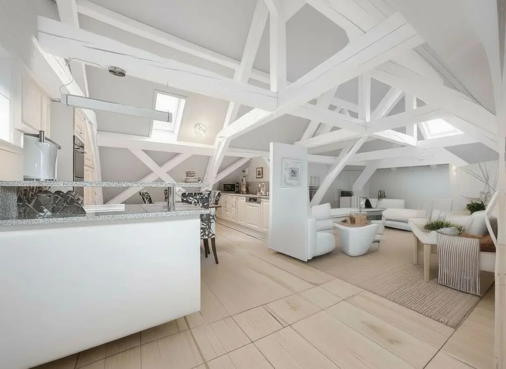 Duplex en attique à Allaman – Espace, lumière et couchers de soleil