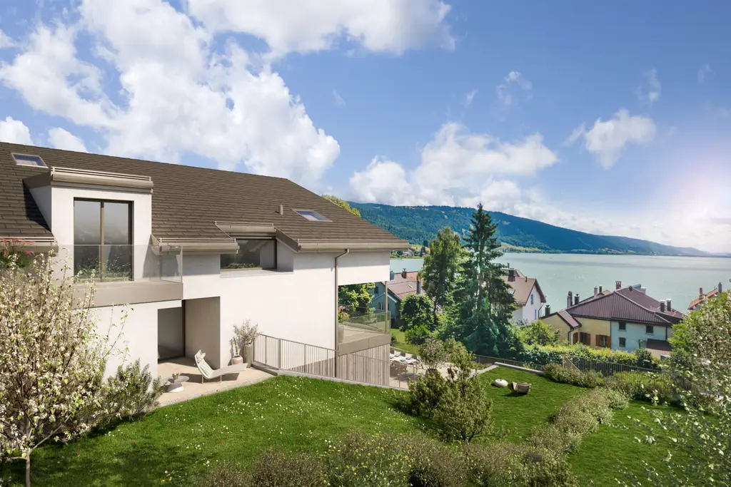 Magnifique promotion avec vue sur le lac de Joux