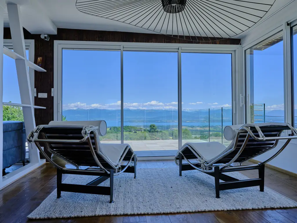 Coup de coeur Maison  terrasse avec vue panoramique sur le Mont Blanc et le lac