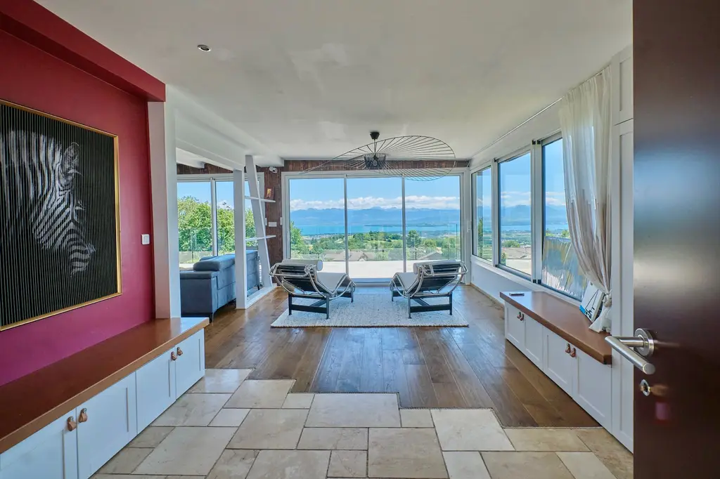 Coup de coeur Maison  terrasse avec vue panoramique sur le Mont Blanc et le lac
