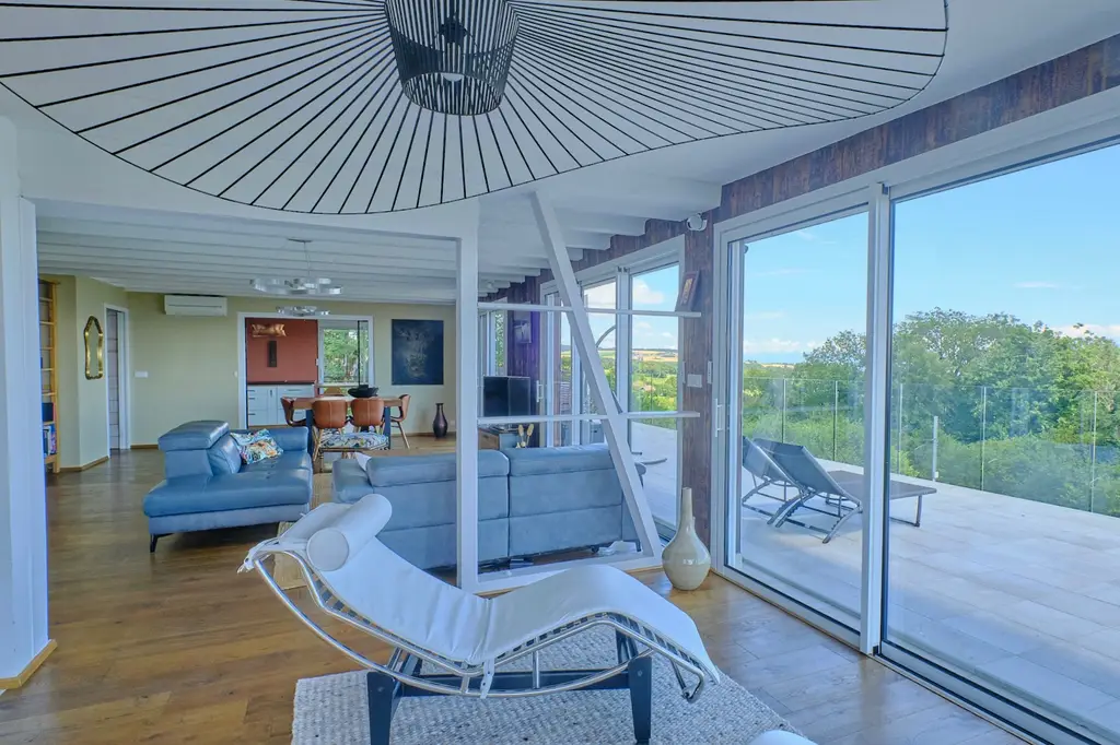 Coup de coeur Maison  terrasse avec vue panoramique sur le Mont Blanc et le lac
