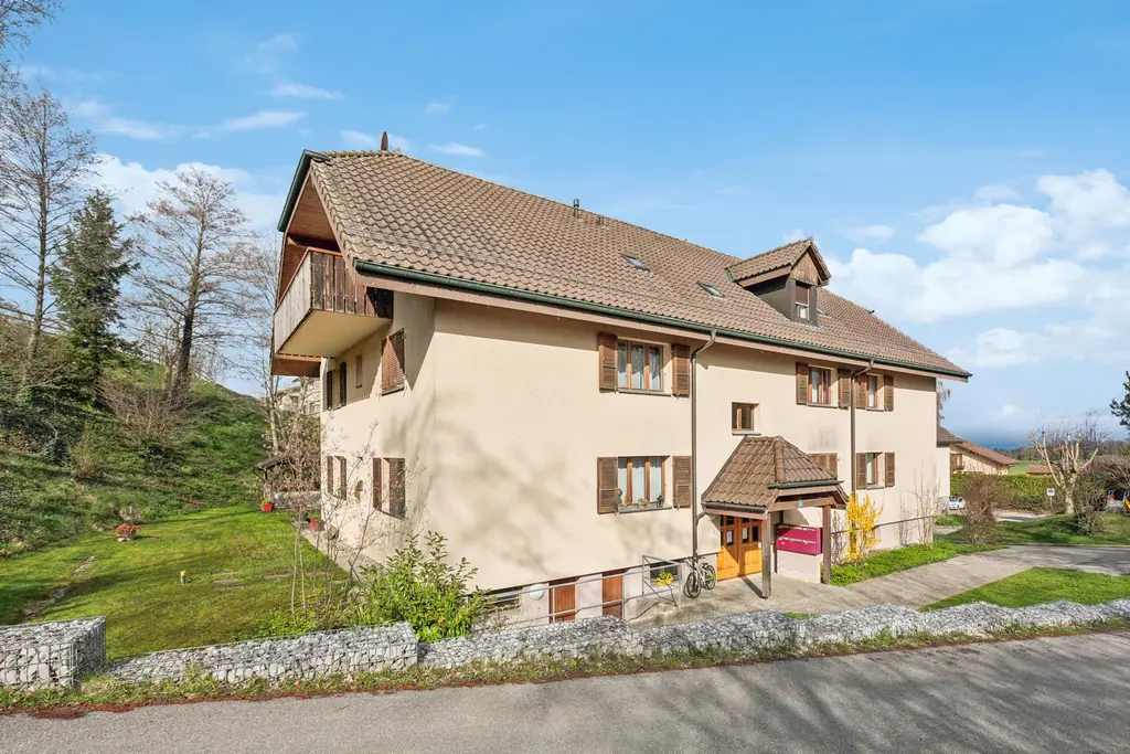 A saisir: 4,5 pc avec balcon à Prez-vers-Noréaz