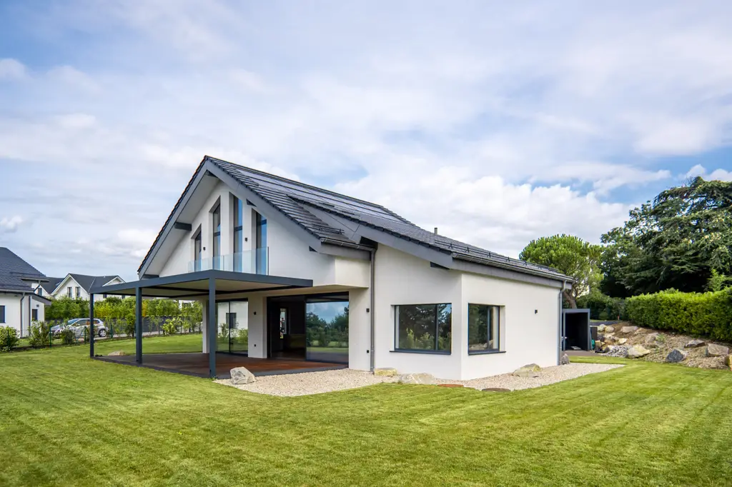 Villa contemporaine neuve avec vue sur le lac à St-Prex