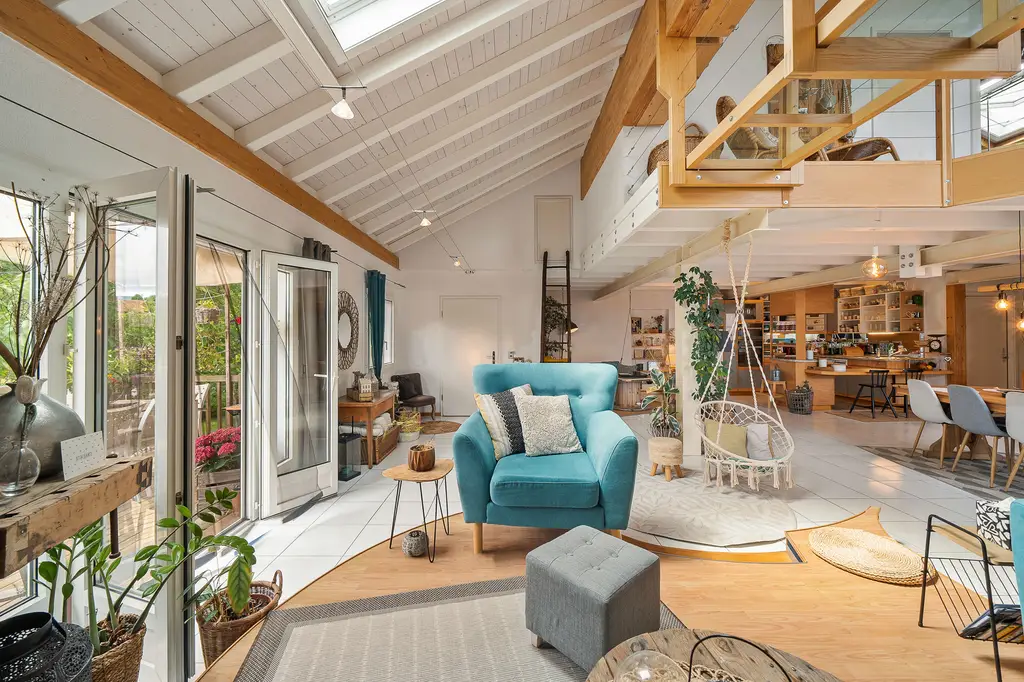 Duplex style loft de 4,5 pièces avec terrasse, à Villaz-St-Pierre, coup de coeur!