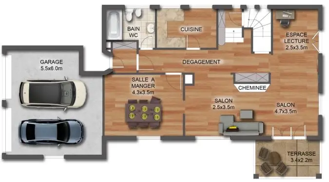 Spacieuse maison familiale, parcelle de 1147 m2