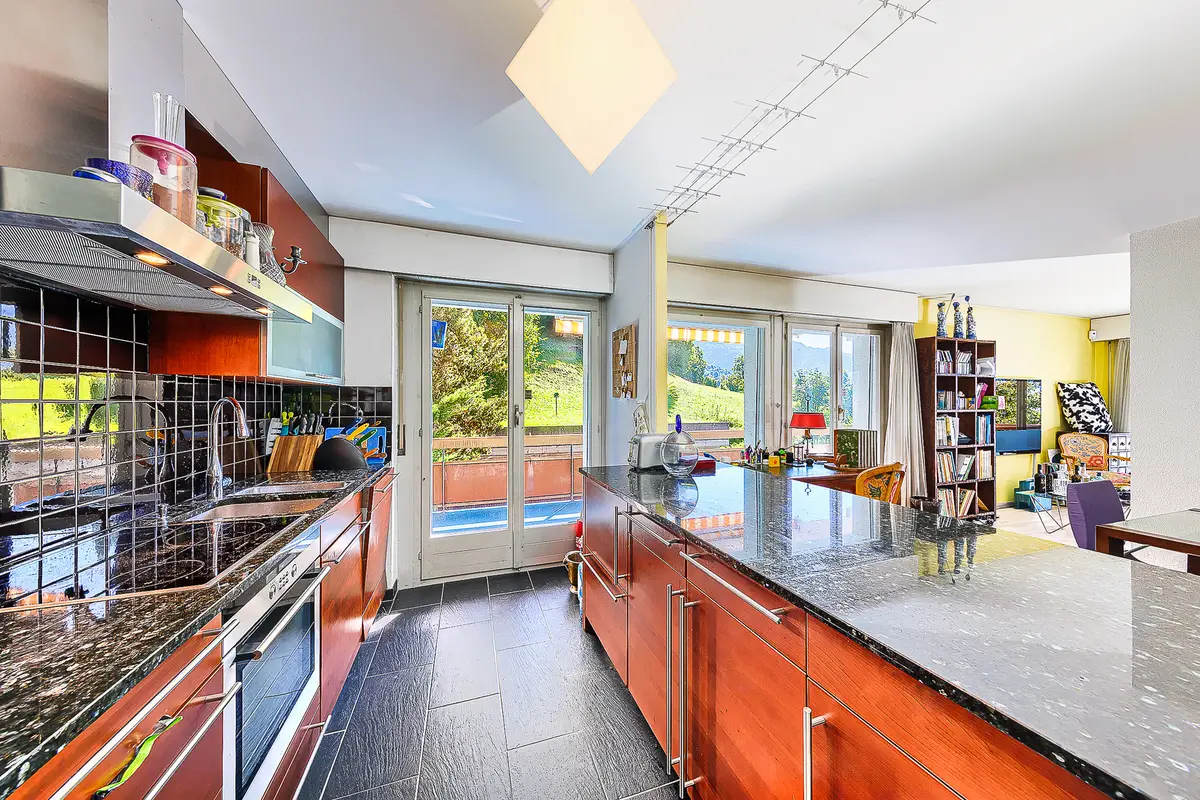 Très jolie vue depuis les hauteurs de Chernex - appartement 2.5 pièces