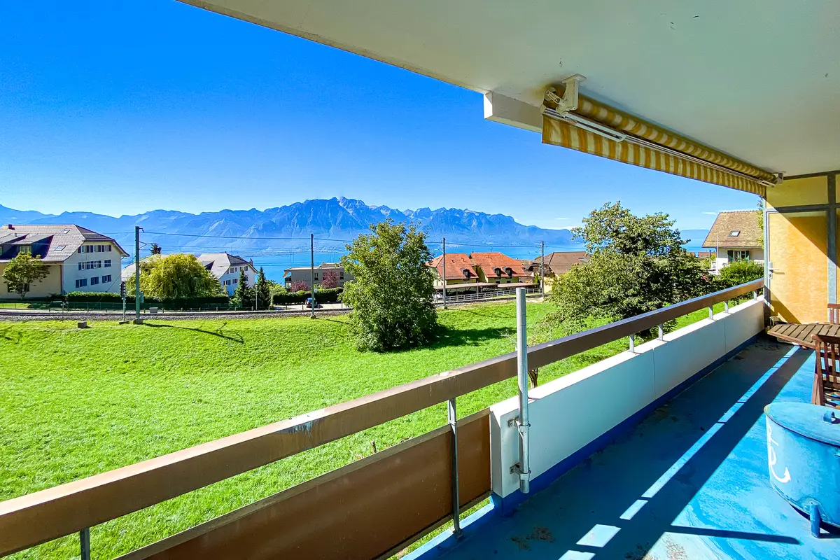 Très jolie vue depuis les hauteurs de Chernex - appartement 2.5 pièces