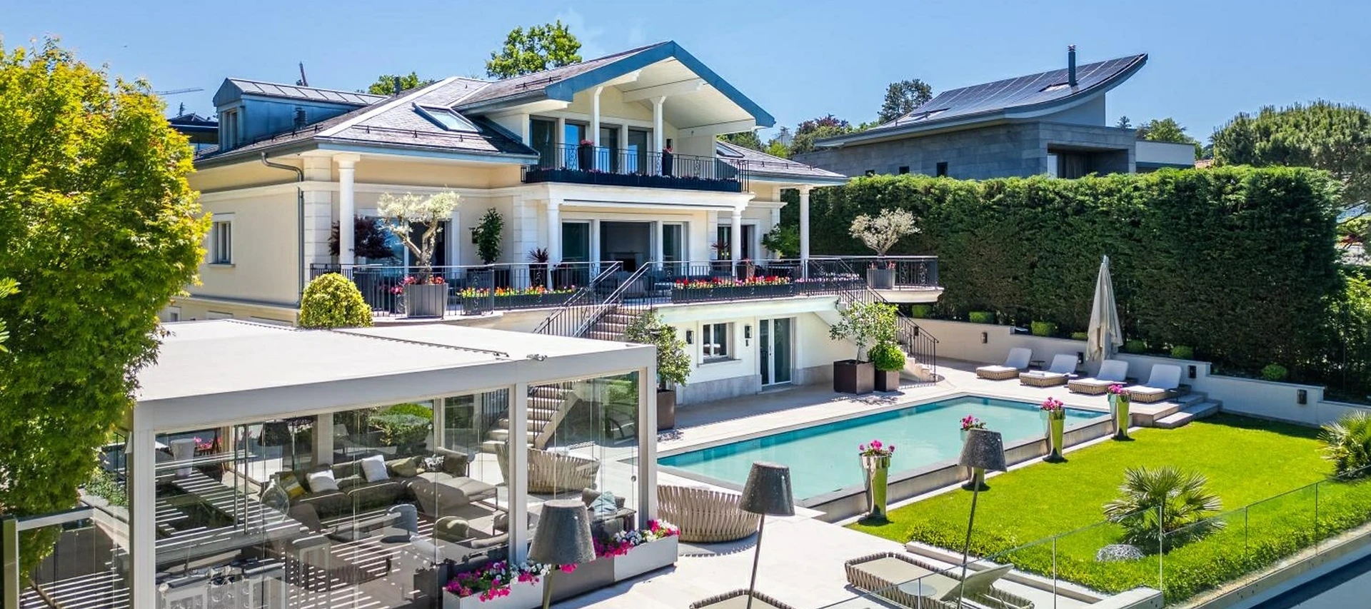 Villa d’exception avec vue lac, piscine et prestations haut de gamme à Cologny