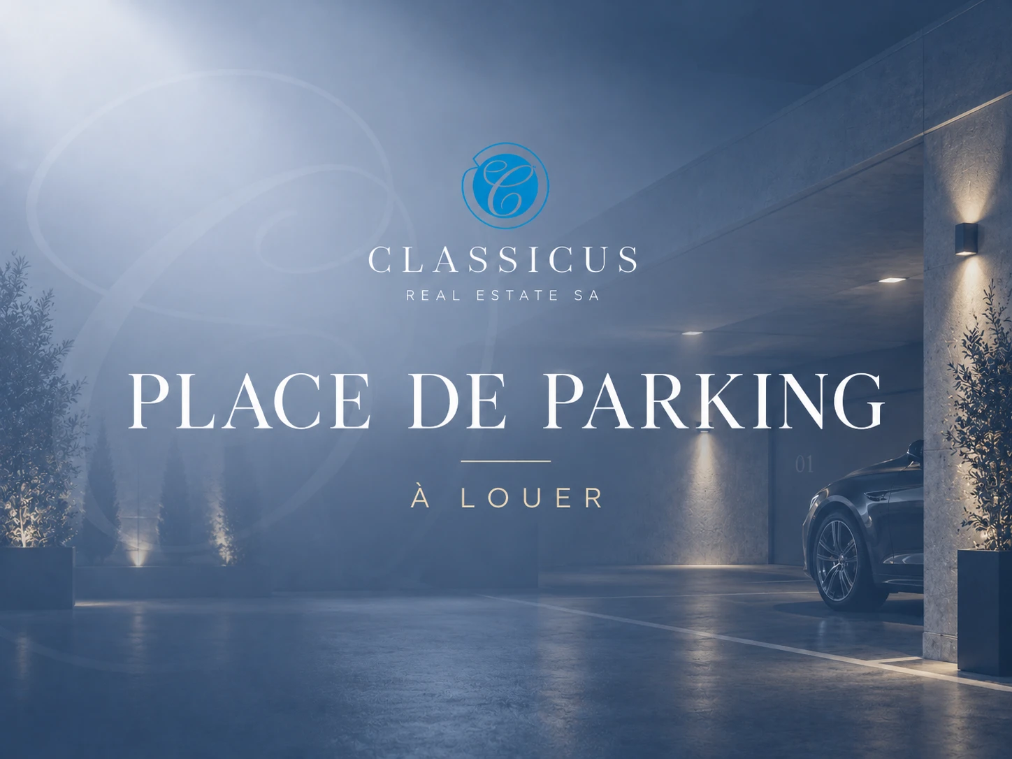 Place de parc extérieure à Cossonay-Ville – CHF 90.–/mois