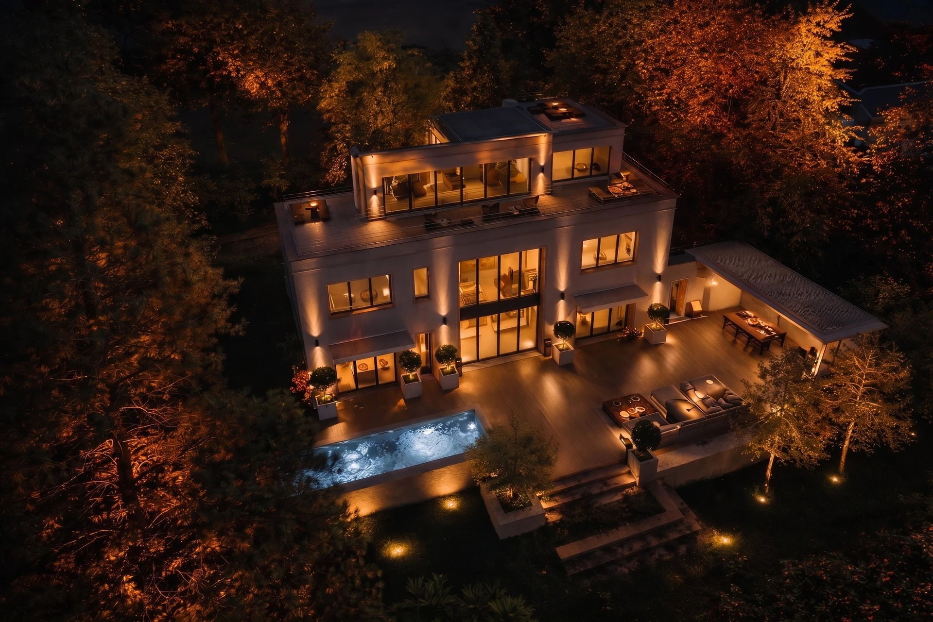 Villa contemporaine d’exception THPE avec espace bien-être et parc privatif
